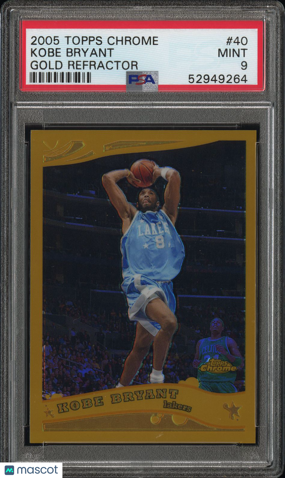 2005 Topps Chrome Kobe Bryant #40 Gold Refractor PSA 9