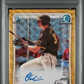 2020 Bowman Chrome Draft Picks Auto Owen Caissie #CDAOC Gold Wave PSA 9 Auto 10