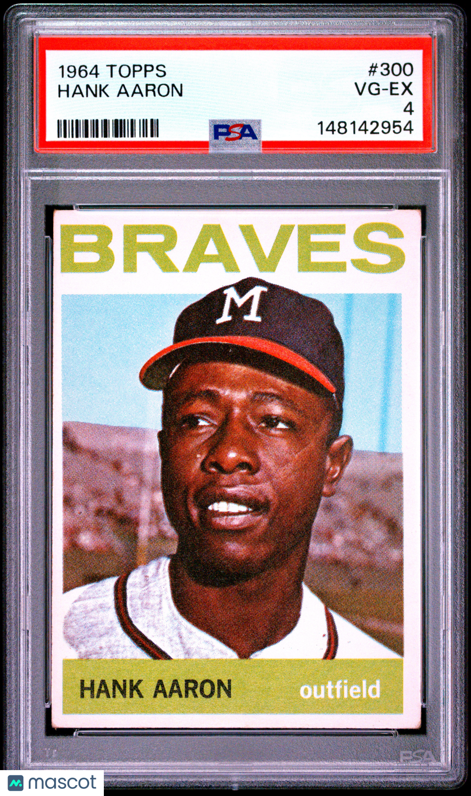 1964 Topps Hank Aaron #300 PSA 4