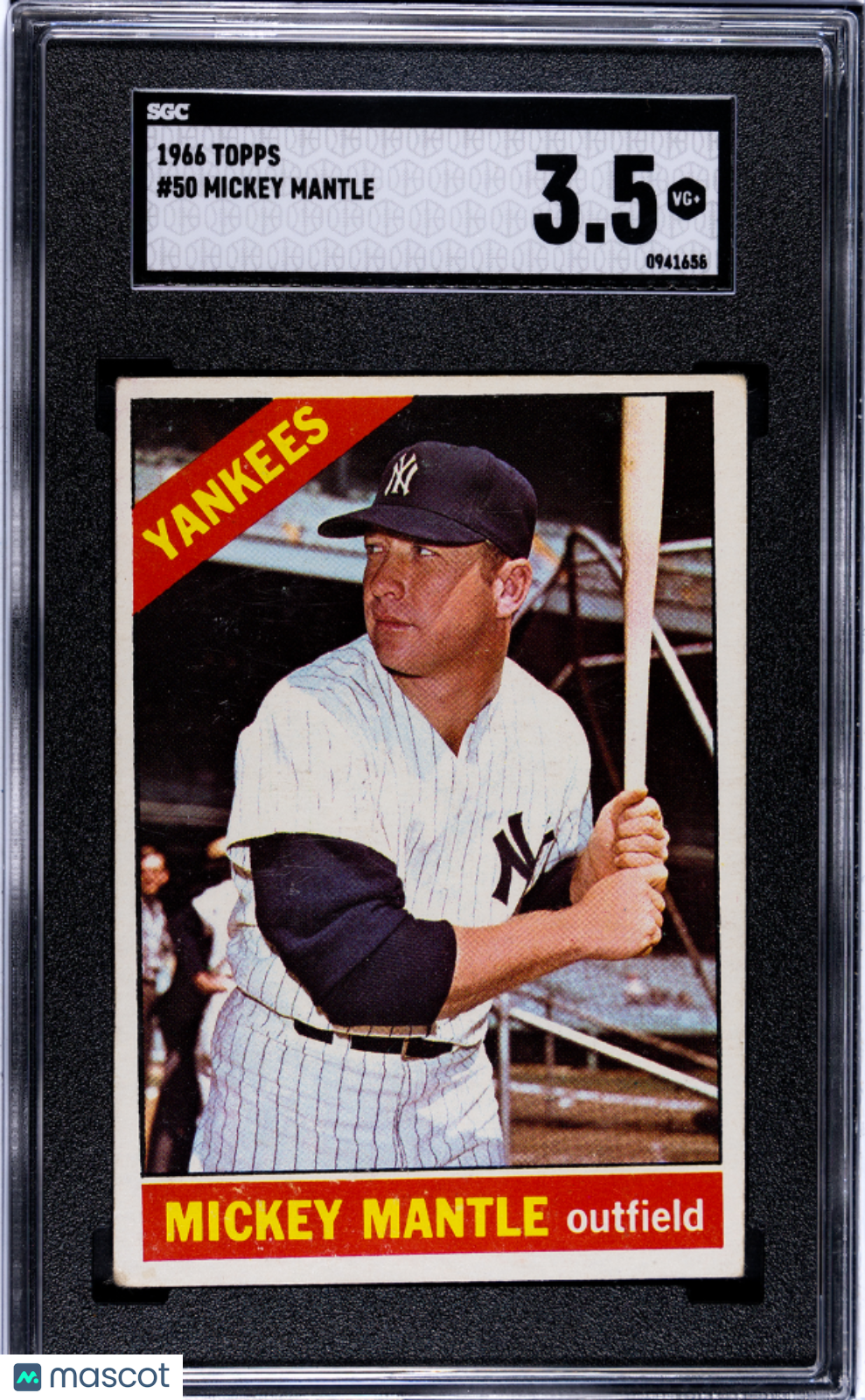 1966 Topps Mickey Mantle #50 SGC 3.5