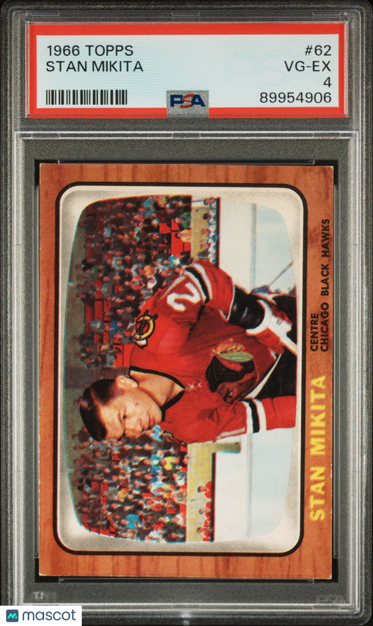 1966 Topps Stan Mikita #62 PSA 4