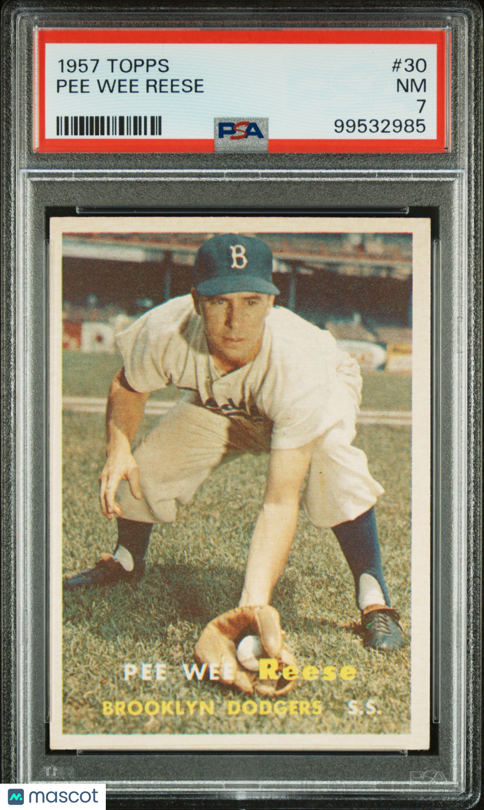 1957 Topps Pee Wee Reese #30 PSA 7