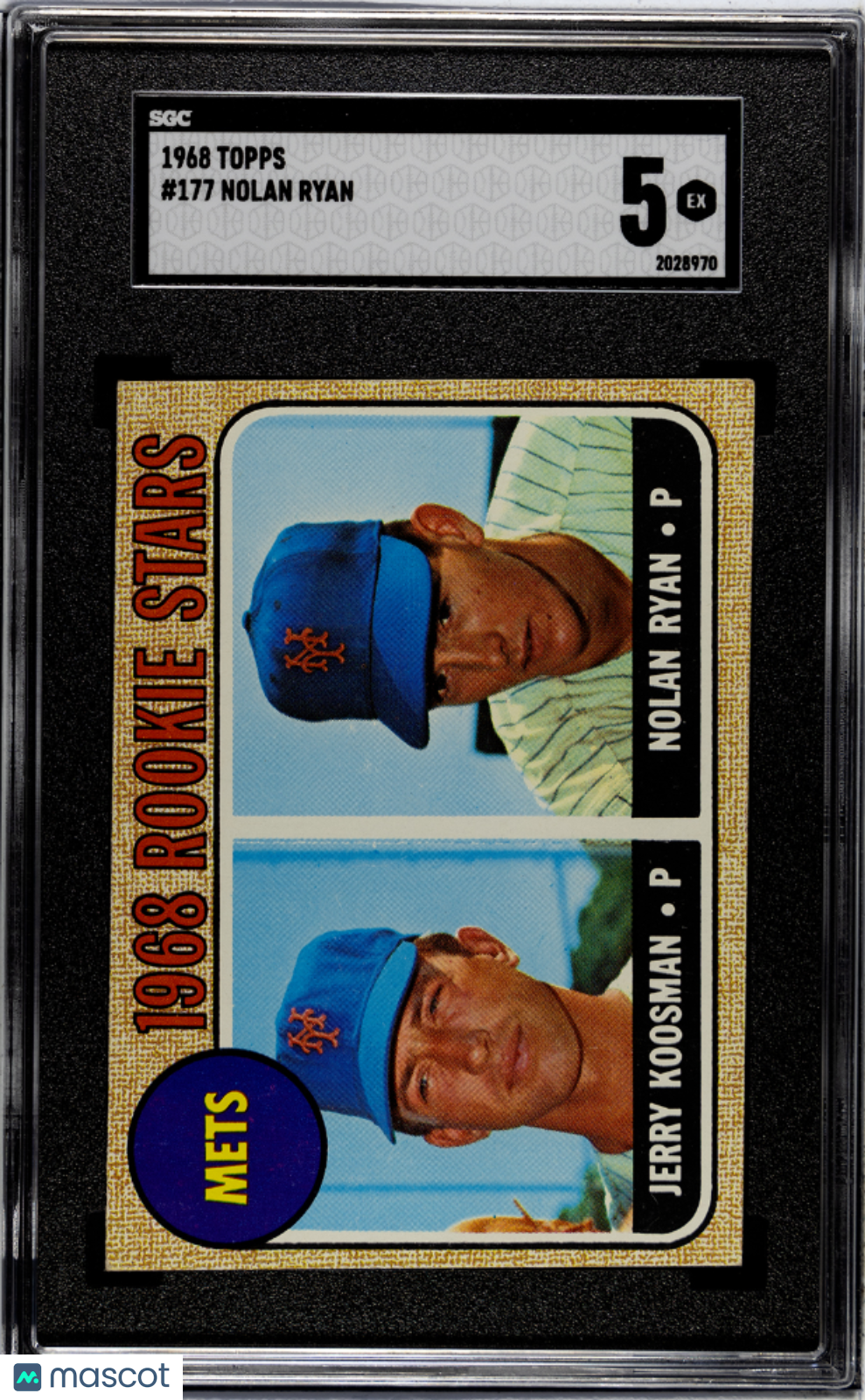 1968 Topps Nolan Ryan #177 SGC 5