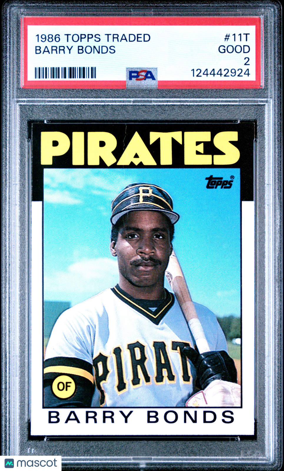 1986 Topps Traded Barry Bonds #11T PSA 2