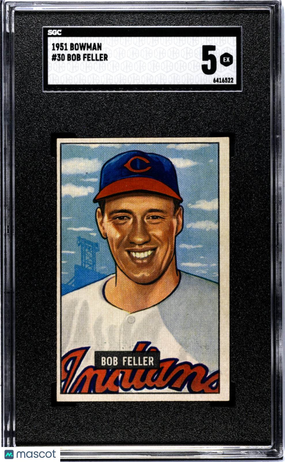 1951 Bowman Bob Feller #30 SGC 5