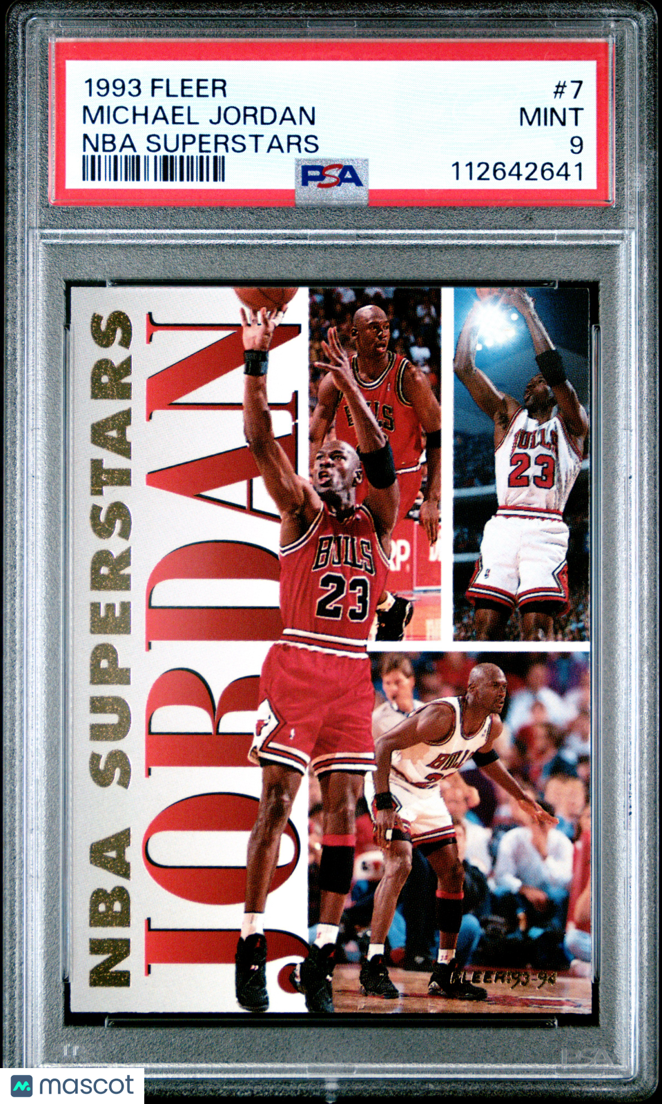 1993 Fleer NBA Superstars Michael Jordan #7 PSA 9