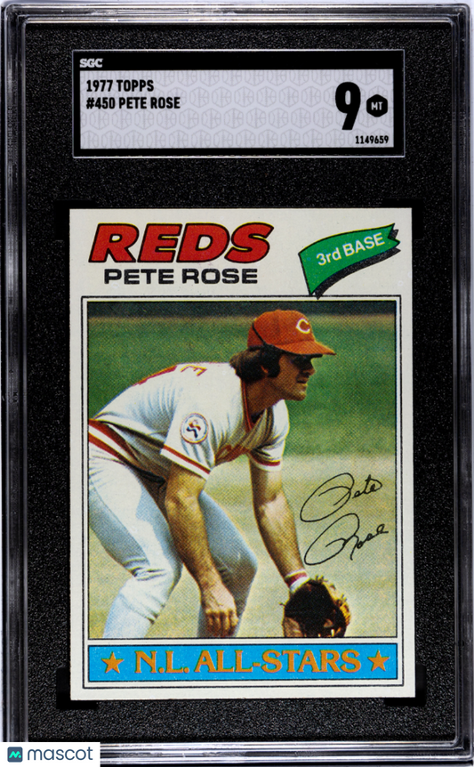 1977 Topps Pete Rose #450 SGC 9