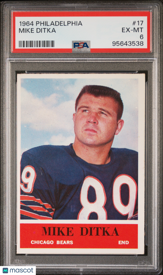 1964 Philadelphia Mike Ditka #17 PSA 6