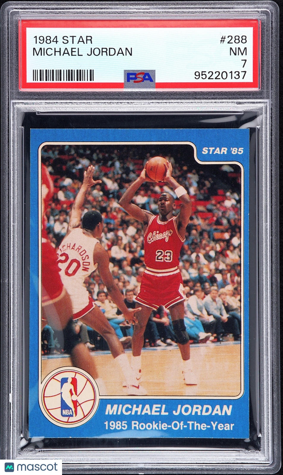 1984 Star Michael Jordan #288 PSA 7