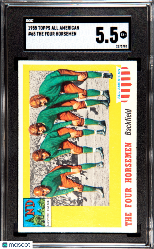 1955 Topps All American The Four Horsemen #68 SGC 5.5