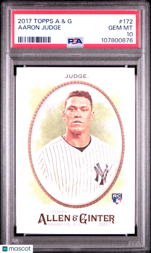 2017 Topps Allen & Ginter Aaron Judge #172 PSA 10