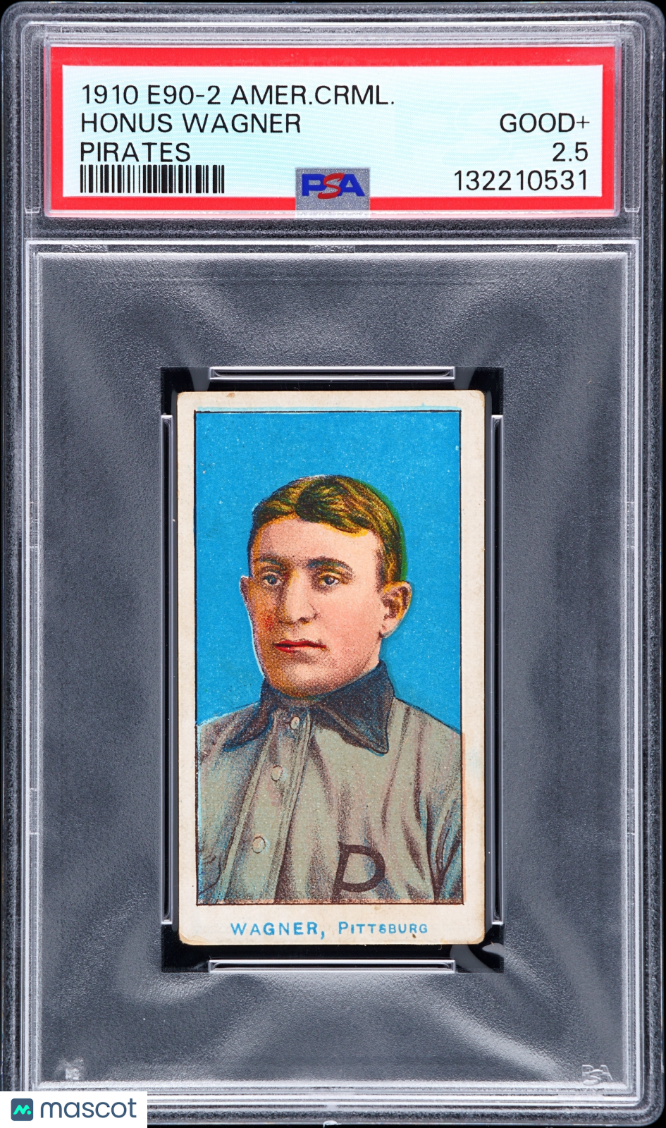 1910 E90-2 American Caramel Pirates Honus Wagner PSA 2.5
