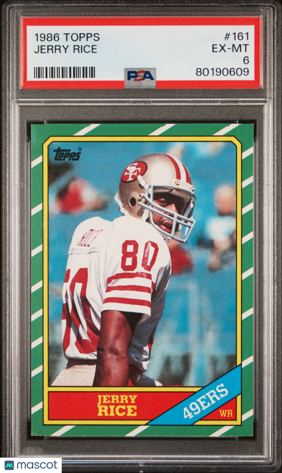 1986 Topps Jerry Rice #161 PSA 6