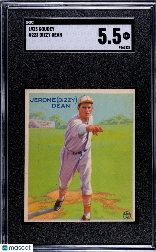1933 Goudey Dizzy Dean #223 SGC 5.5