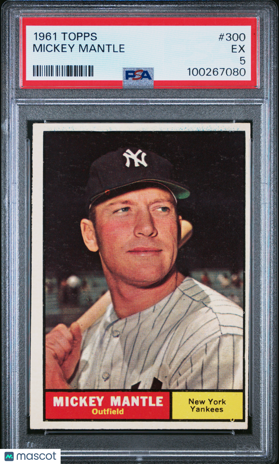1961 Topps Mickey Mantle #300 PSA 5