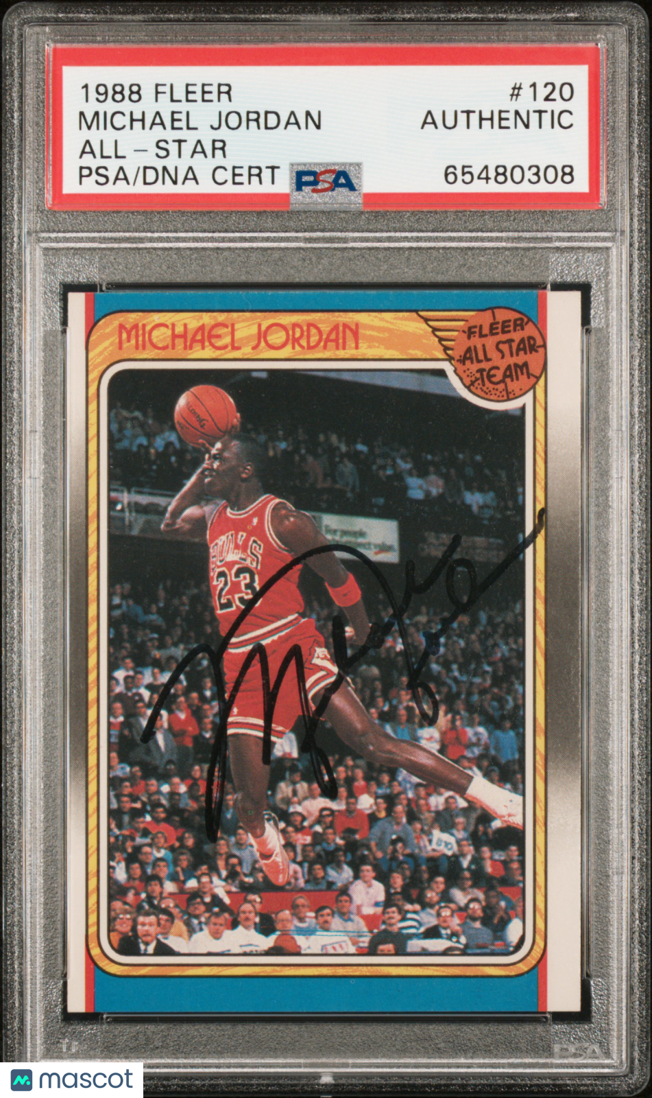 1988 Fleer Michael Jordan #120 All Star PSA A Auto Authentic