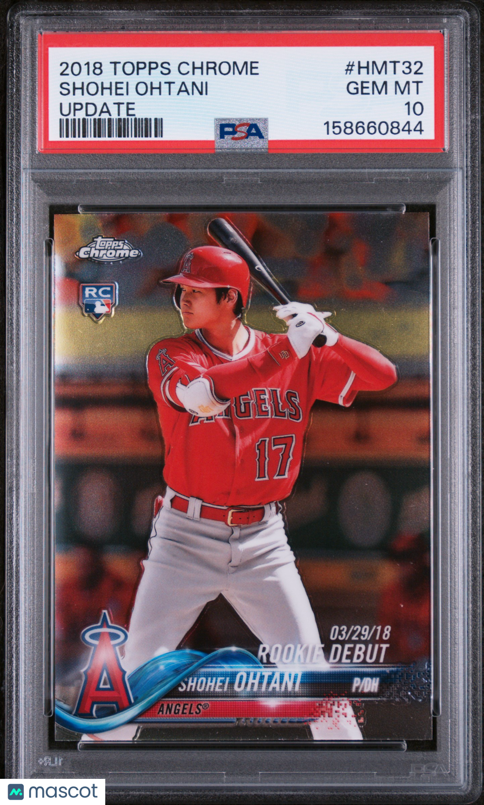 2018 Topps Chrome Update Shohei Ohtani #HMT32 PSA 10