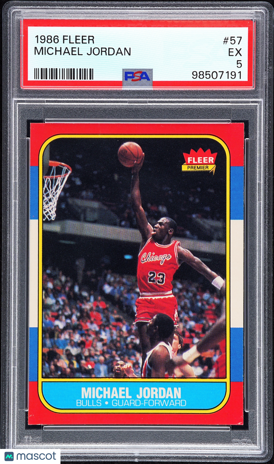 1986 Fleer Michael Jordan #57 PSA 5