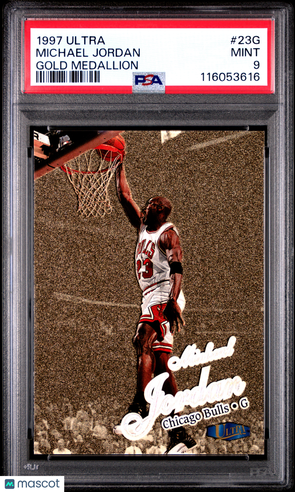 1997 Ultra Michael Jordan #23G Gold Medallion PSA 9