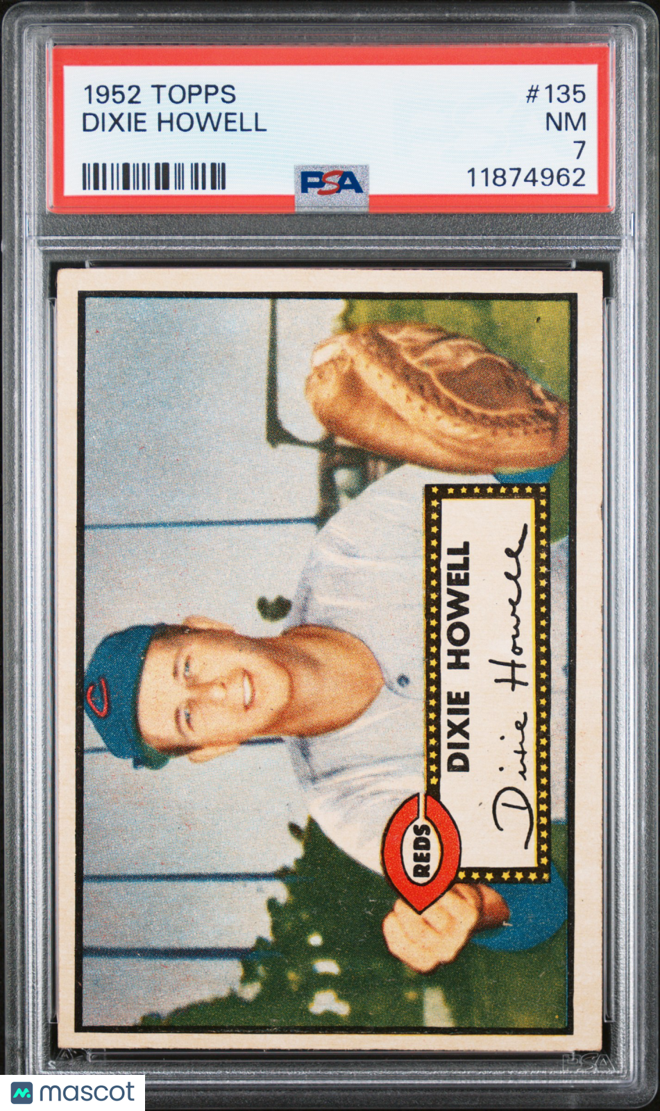 1952 Topps Dixie Howell #135 PSA 7