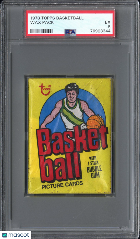 1978 Topps Basketball Pack PSA 5
