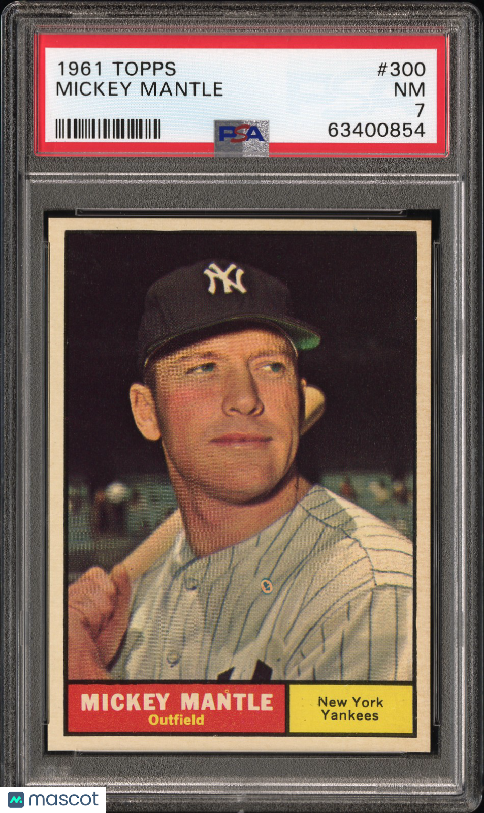 1961 Topps Mickey Mantle #300 PSA 7