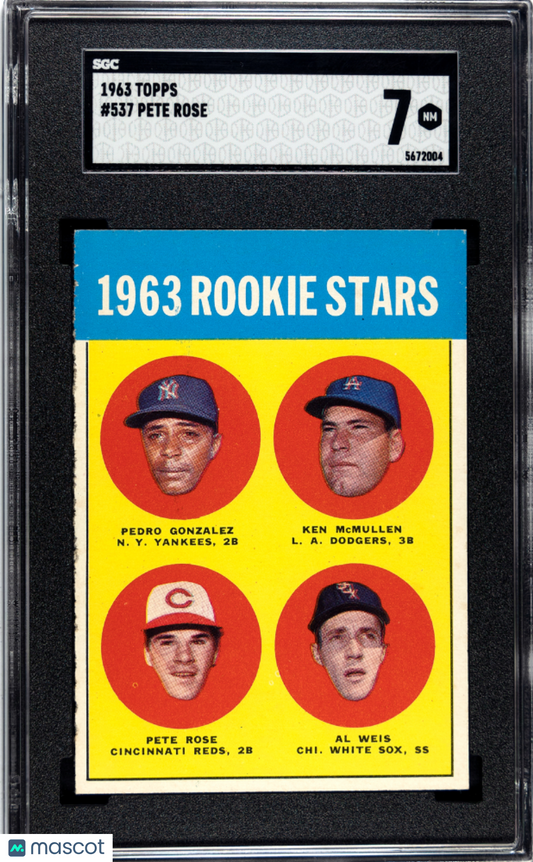 1963 Topps Pete Rose #537 SGC 7