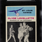 1961 Fleer Clyde Lovellette #58 Sweeps By An Opponent SGC 6.5