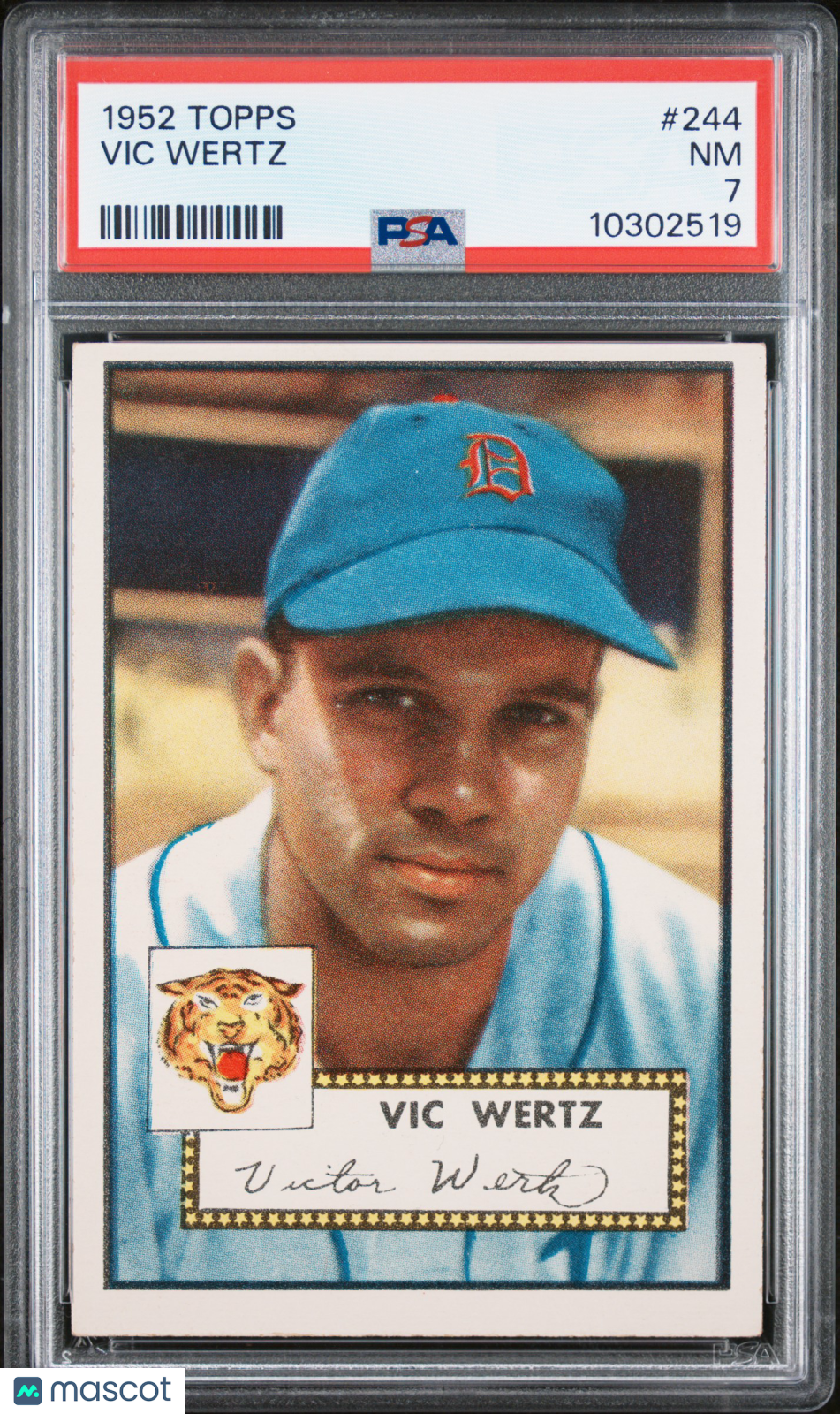 1952 Topps Vic Wertz #244 PSA 7