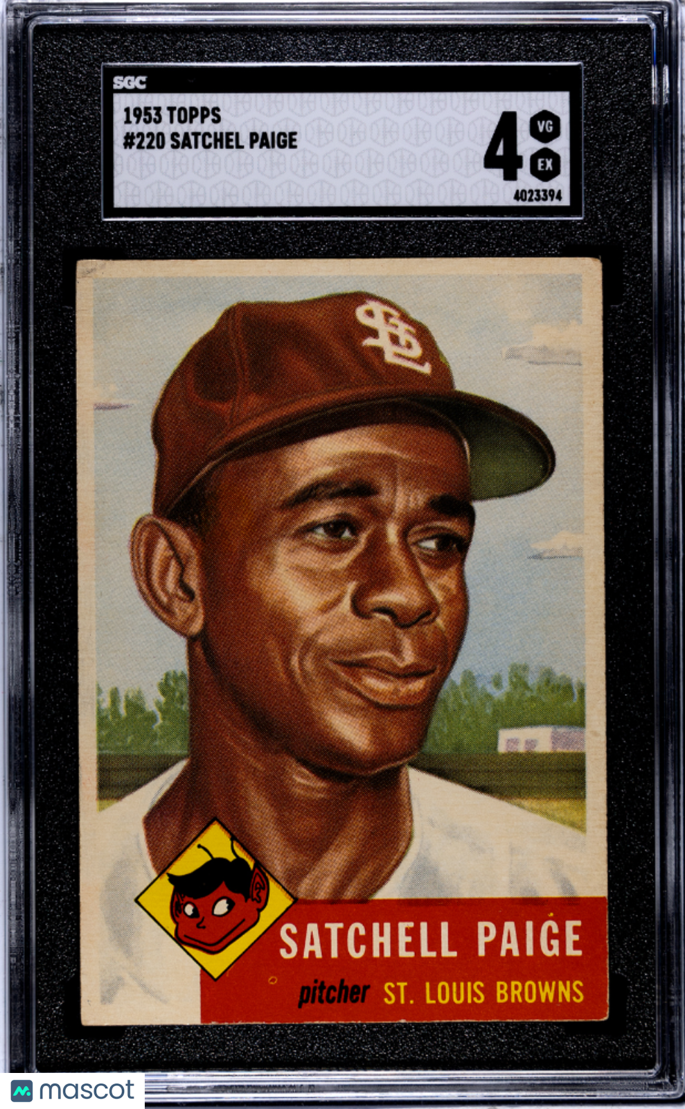 1953 Topps Satchel Paige #220 SGC 4