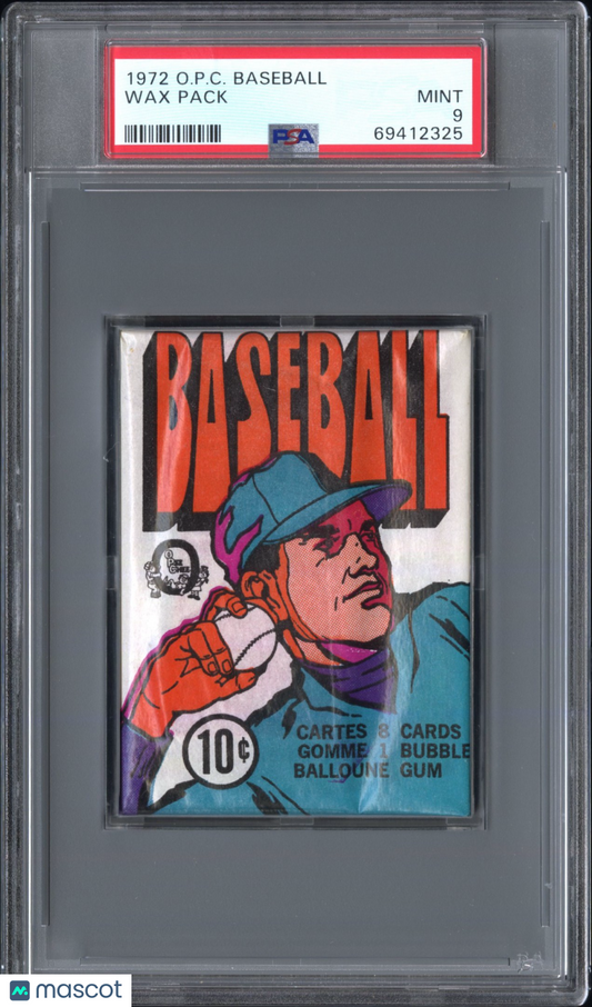 1972 O.P.C. Baseball Pack PSA 9