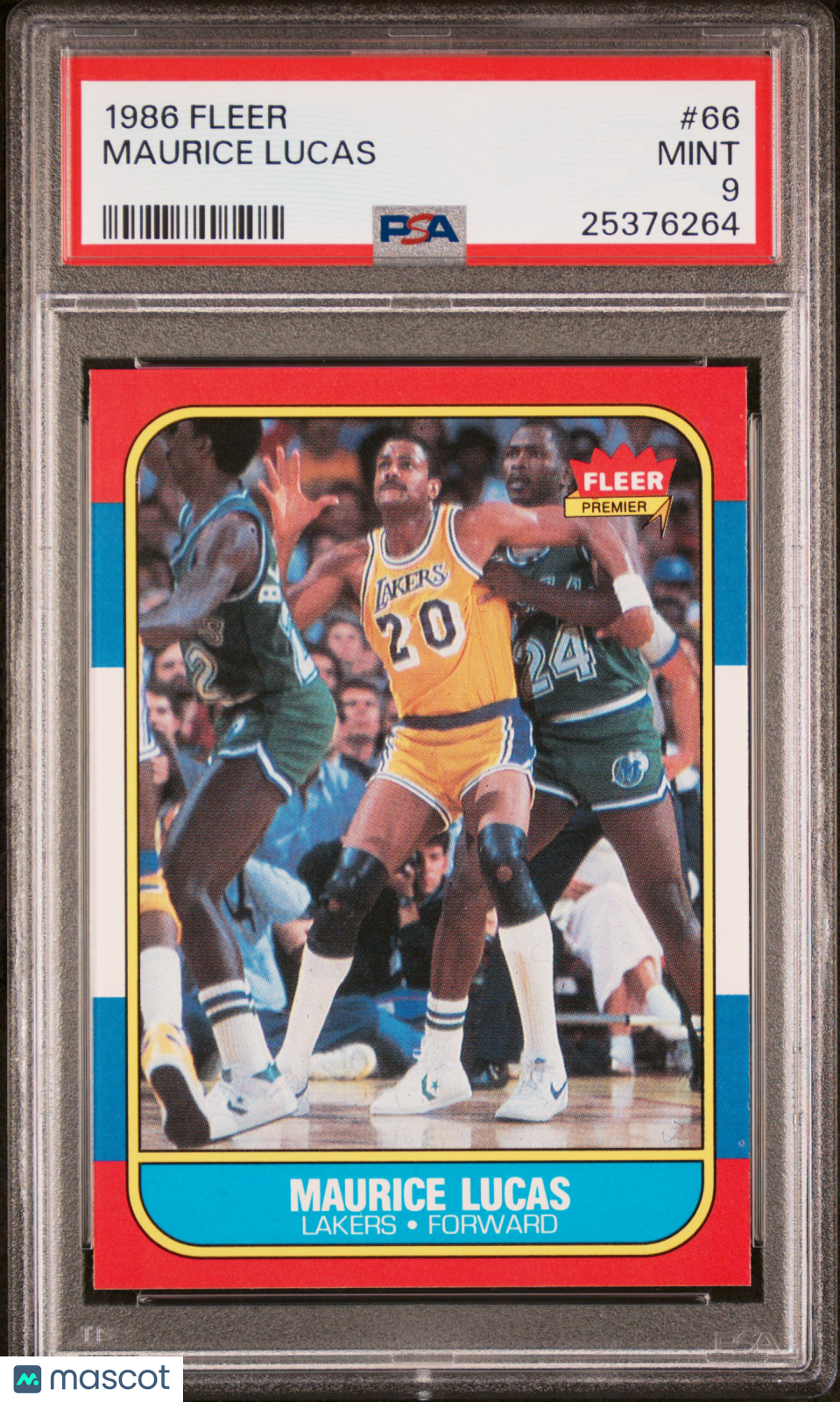 1986 Fleer Maurice Lucas #66 PSA 9