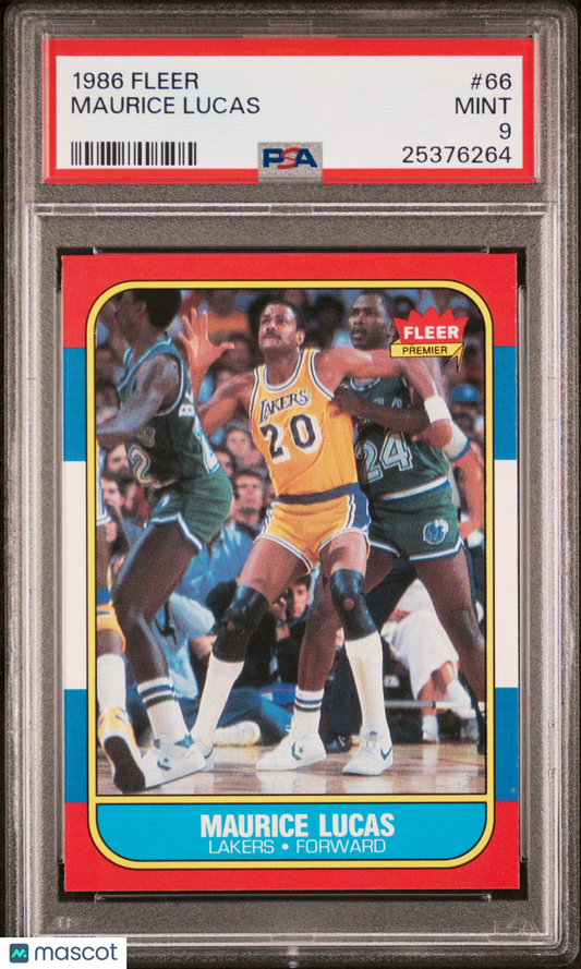 1986 Fleer Maurice Lucas #66 PSA 9