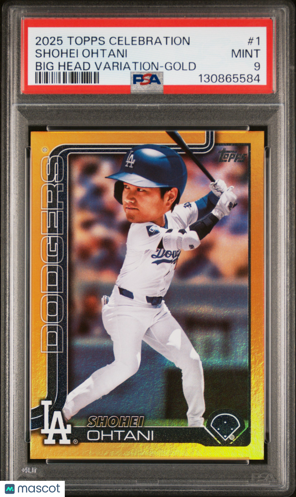2025 Topps Shohei Ohtani #1 Big Head Variation Gold PSA 9