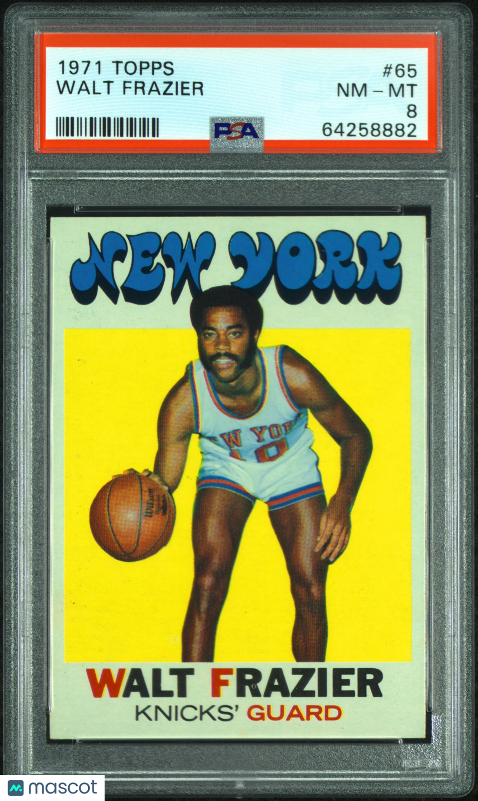 1971 Topps Walt Frazier #65 PSA 8