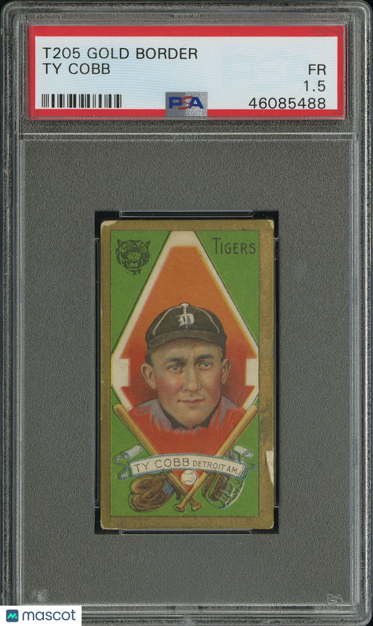 1911 T205 Gold Border Ty Cobb PSA 1.5