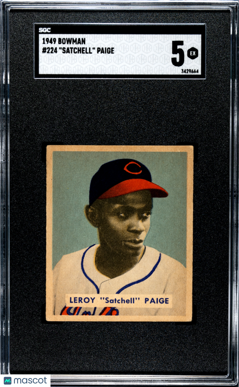 1949 Bowman Satchell Paige #224 SGC 5