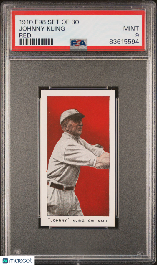 1910 E98 Set Of 30 Johnny Kling Red PSA 9