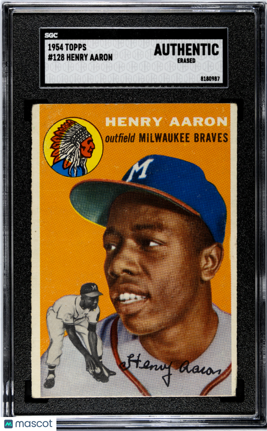 1954 Topps Henry Aaron #128 SGC A
