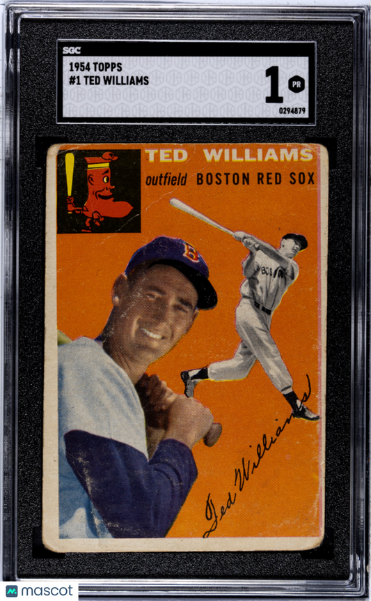 1954 Topps Ted Williams #1 SGC 1