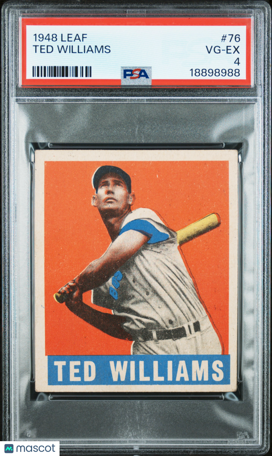 1948 Leaf Ted Williams #76 PSA 4