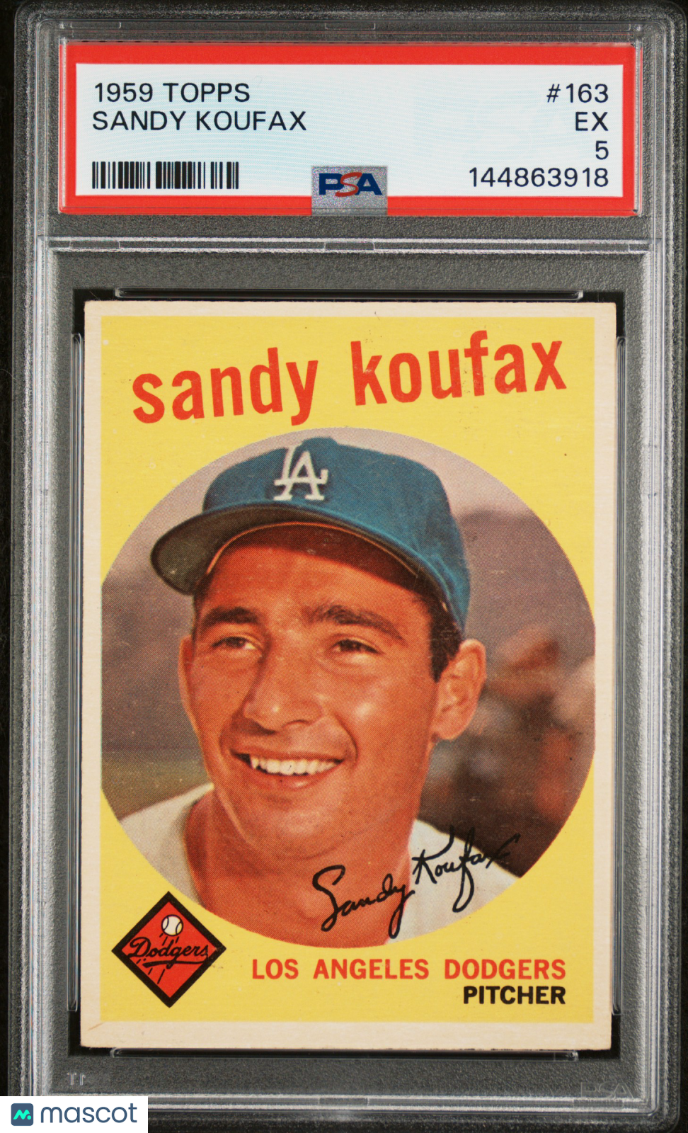 1959 Topps Sandy Koufax #163 PSA 5