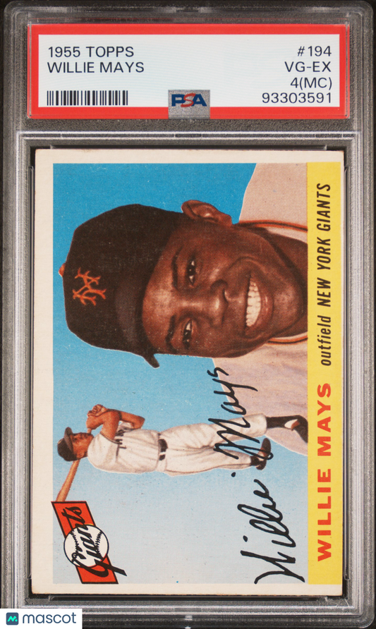 1955 Topps Willie Mays #194 PSA 4 MC