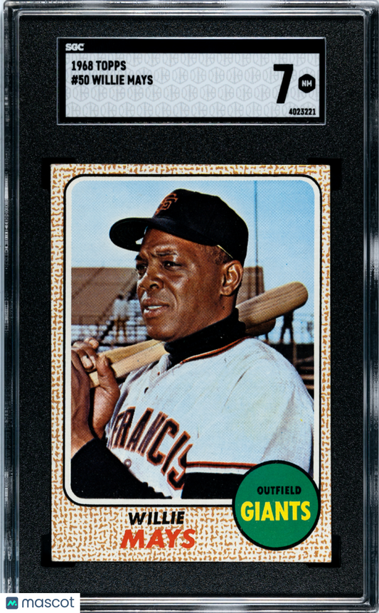 1968 Topps Willie Mays #50 SGC 7