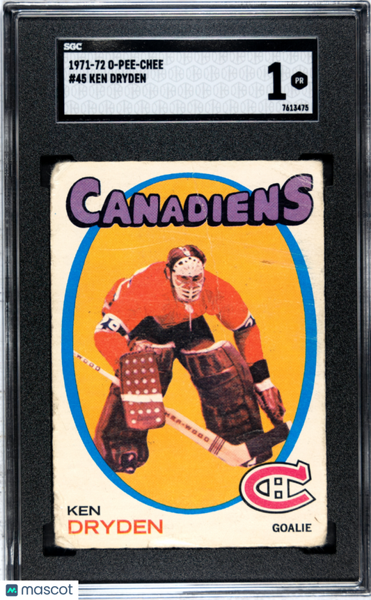 1971 O-Pee-Chee Ken Dryden #45 SGC 1