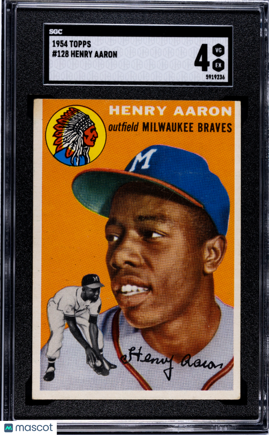 1954 Topps Henry Aaron #128 SGC 4