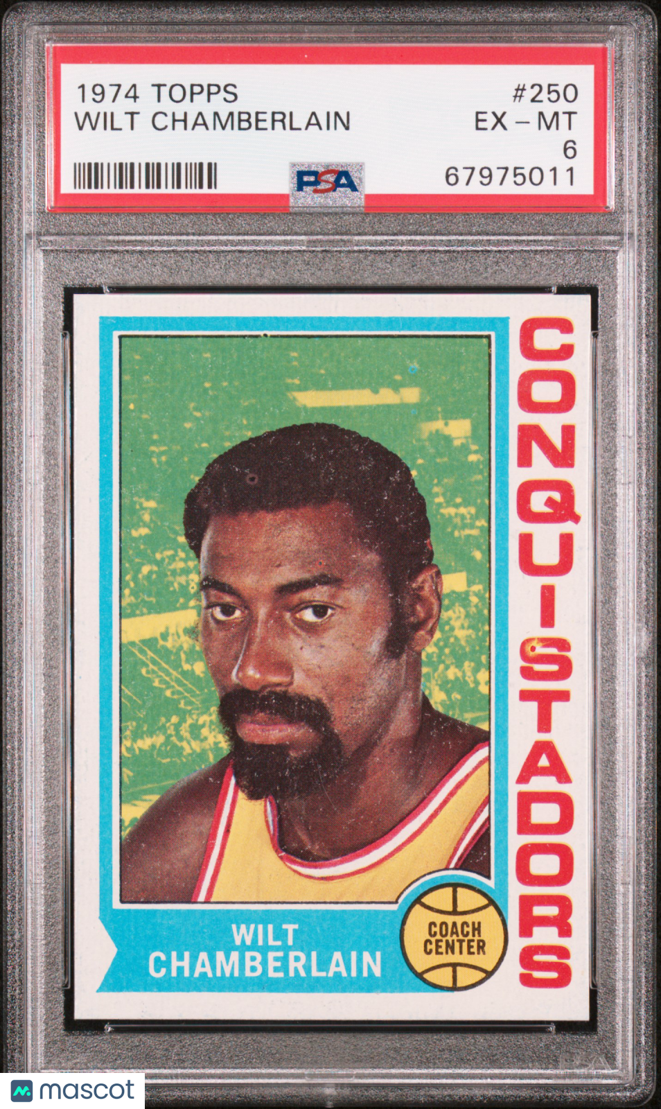 1974 Topps Wilt Chamberlain #250 PSA 6
