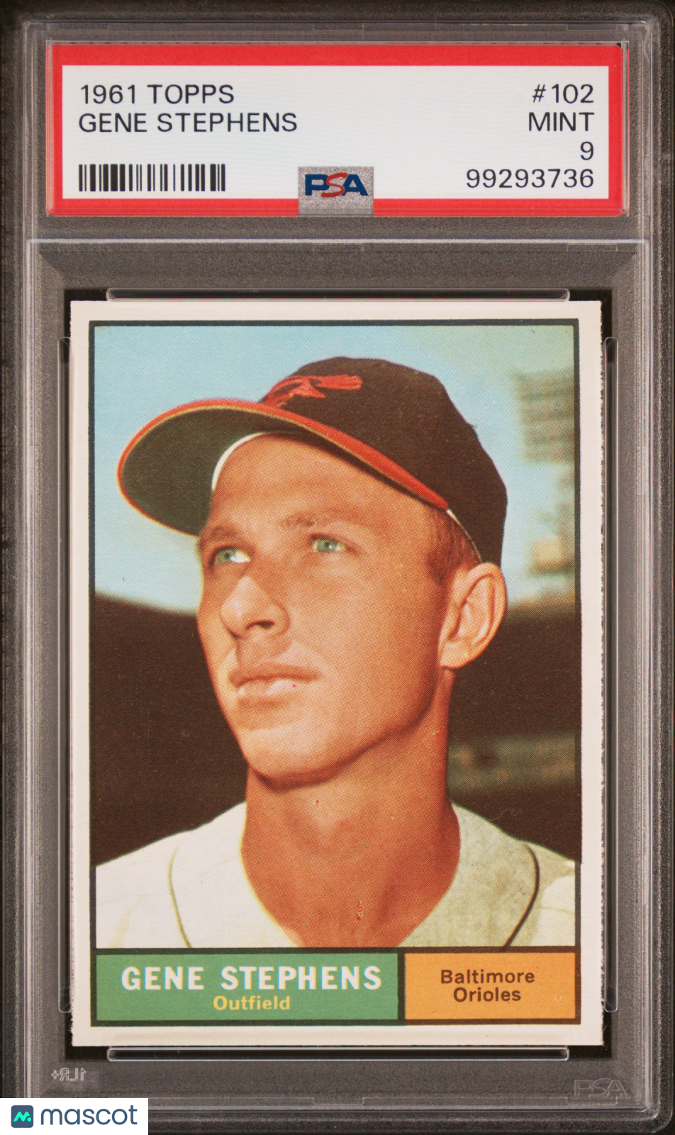 1961 Topps Gene Stephens #102 PSA 9