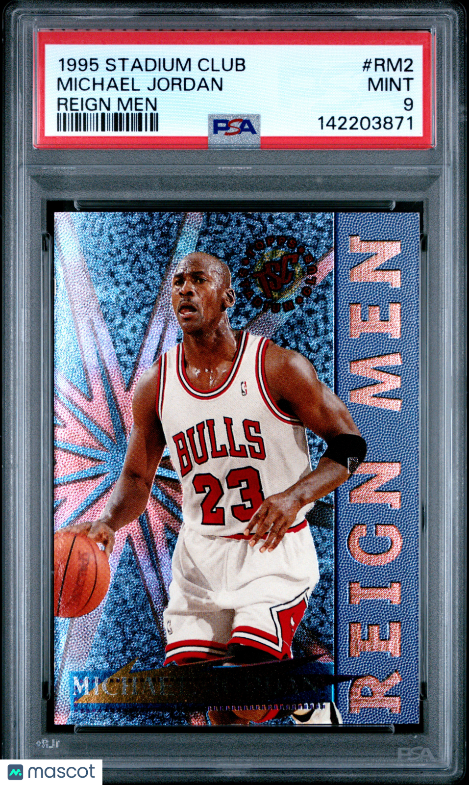 1995 Stadium Club Reign Men Michael Jordan #RM2 PSA 9