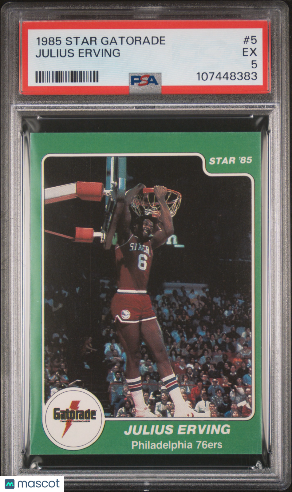 1984-85 Star Gatorade Julius Erving #5 PSA 5